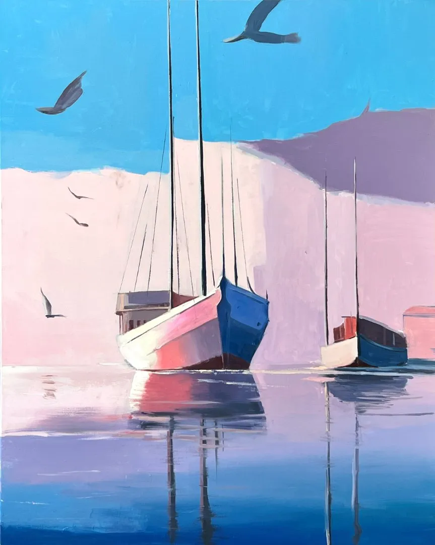 Pastel Voyage — Oil on canvas painting — by Ani Muradyan