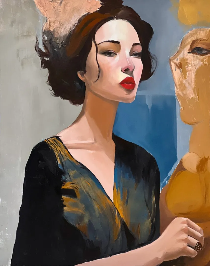 Still With Me — Oil on canvas painting — by Ani Muradyan