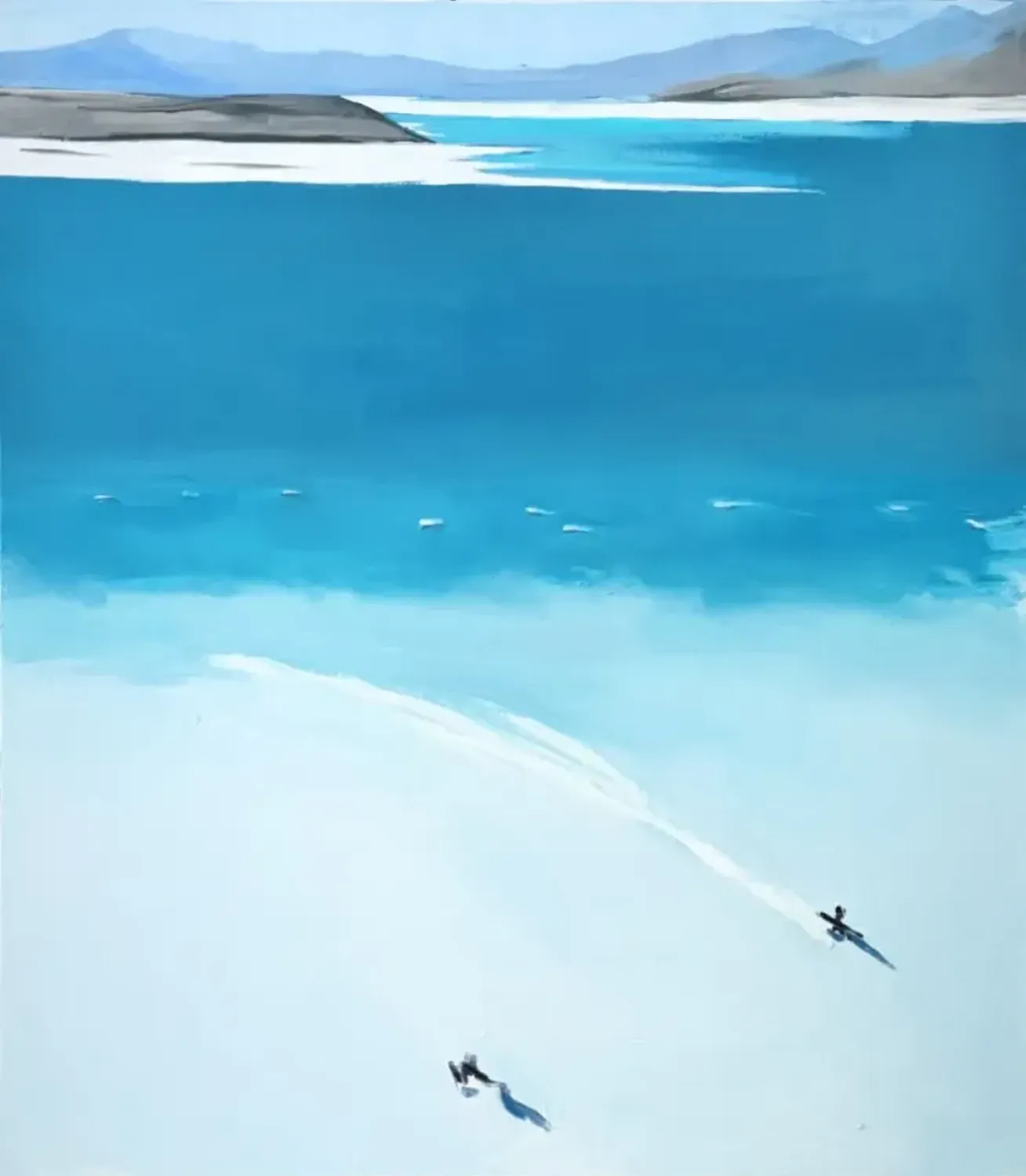 Blue Drift — Oil on Canvas painting — by Ani Muradyan