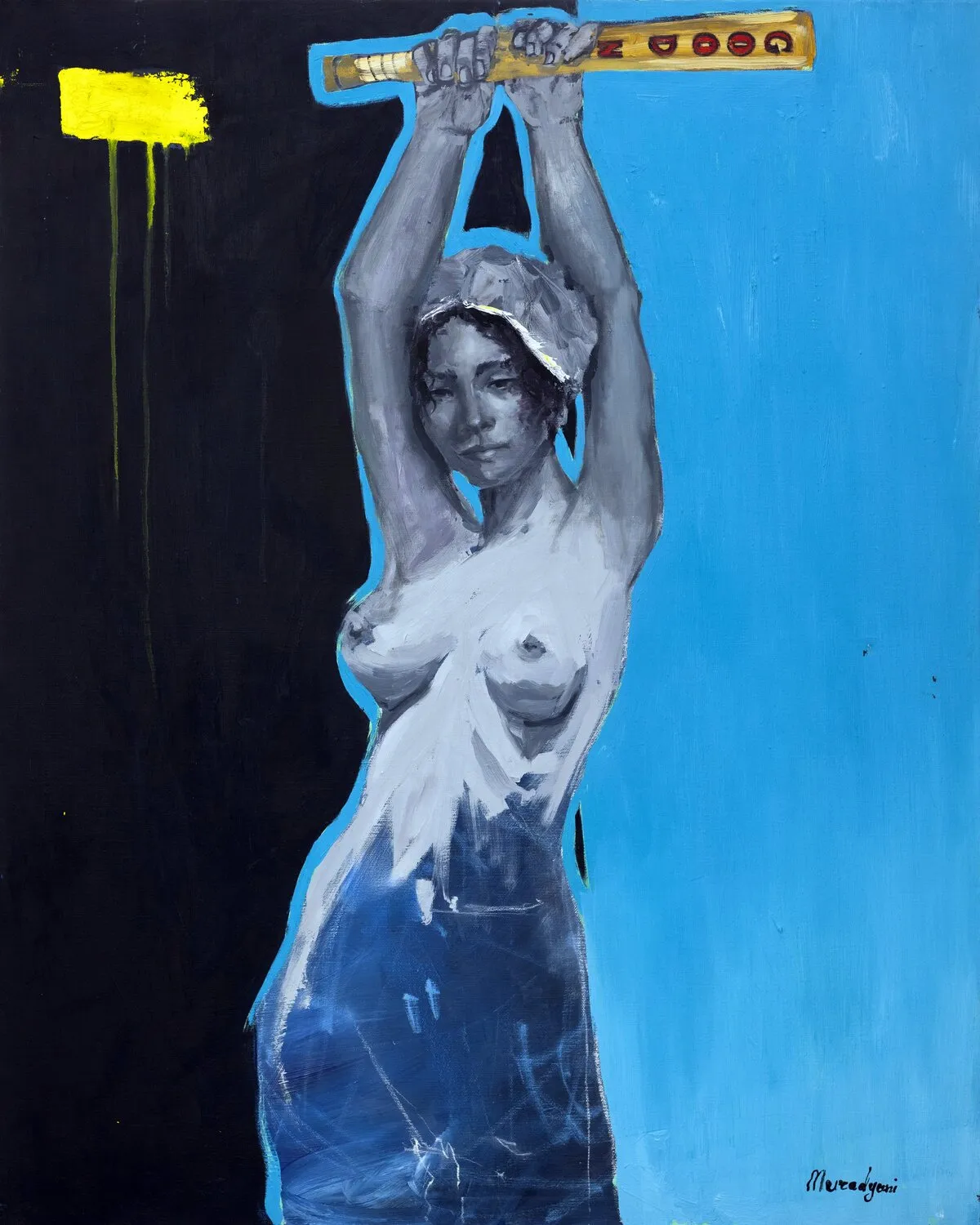 Strength in Shadows — Oil on Canvas painting — by Ani Muradyan